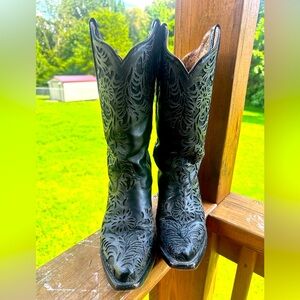 Shyanne Genuine Leather and Glitter Cowboy Boot W6